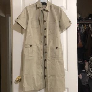 LIKE NEW BOGNER BUTTON UP MIDI DRESS SIZE MEDIUM/8